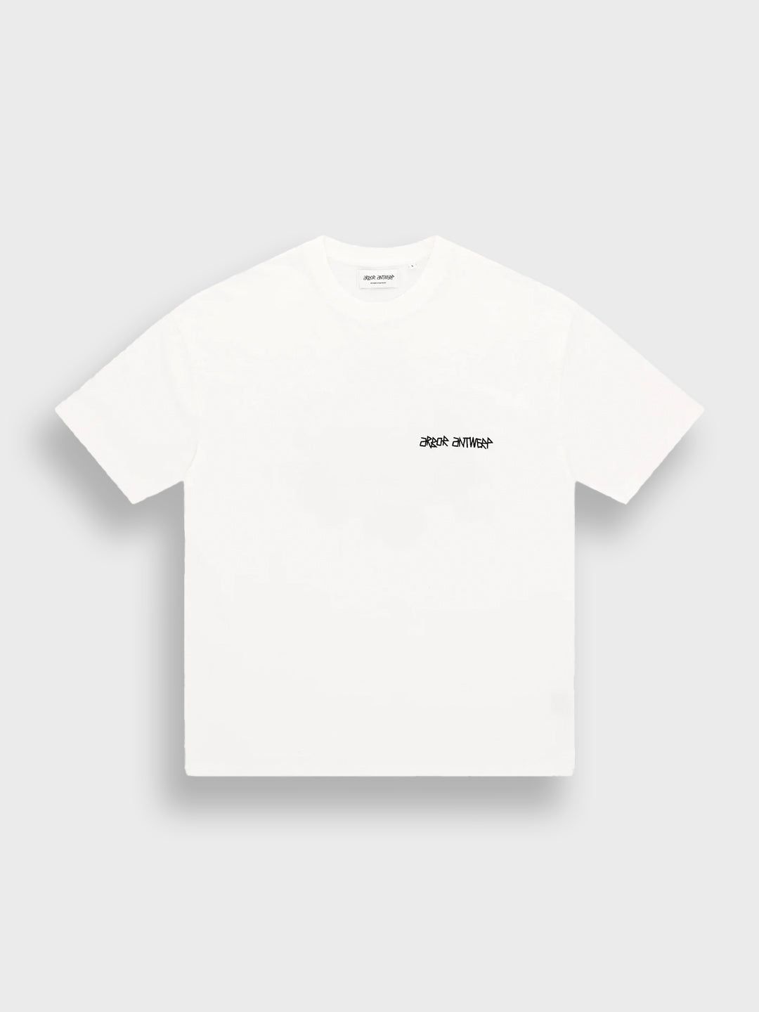 Arbor Antwerp Black Blossoms T-Shirt White - packshot voorkant