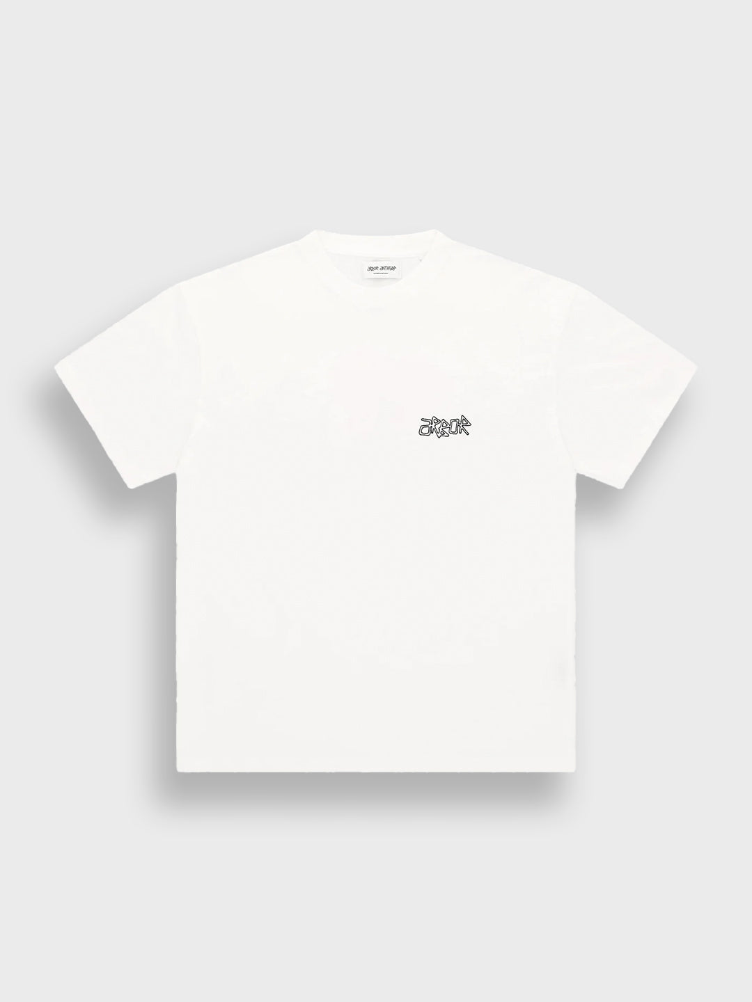 Arbor Antwerp Orange Poppy T-Shirt White - voorkant
