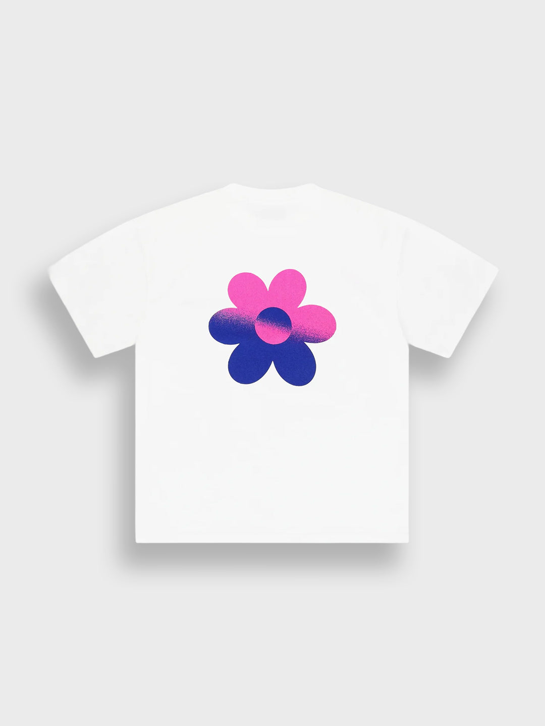 Arbor Antwerp Two-Tone Flower T-Shirt White - productfoto achterkant