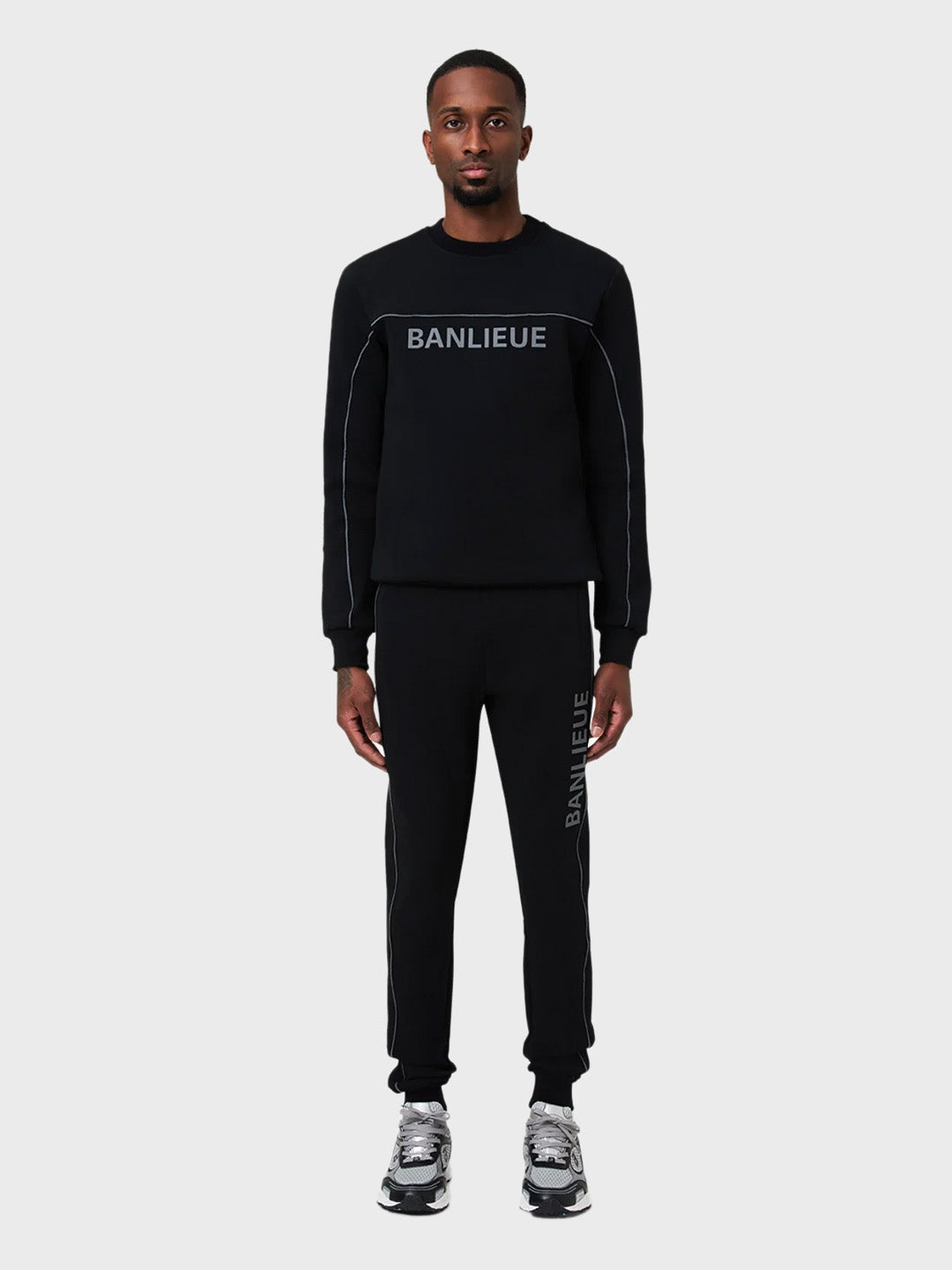 banlieue 3d tracksuit black