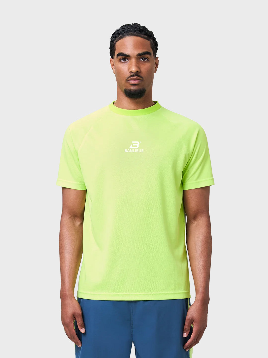 Banlieue Performance T-Shirt Lime – model voorkant