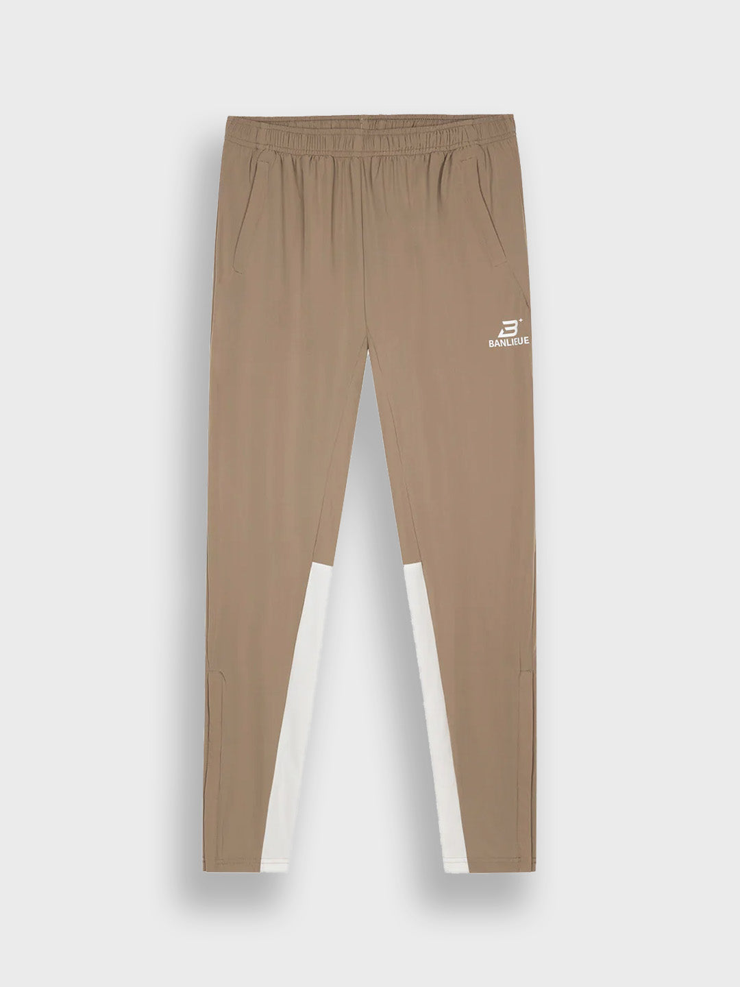 Banlieue Performance Trackpants Taupe - voorkant