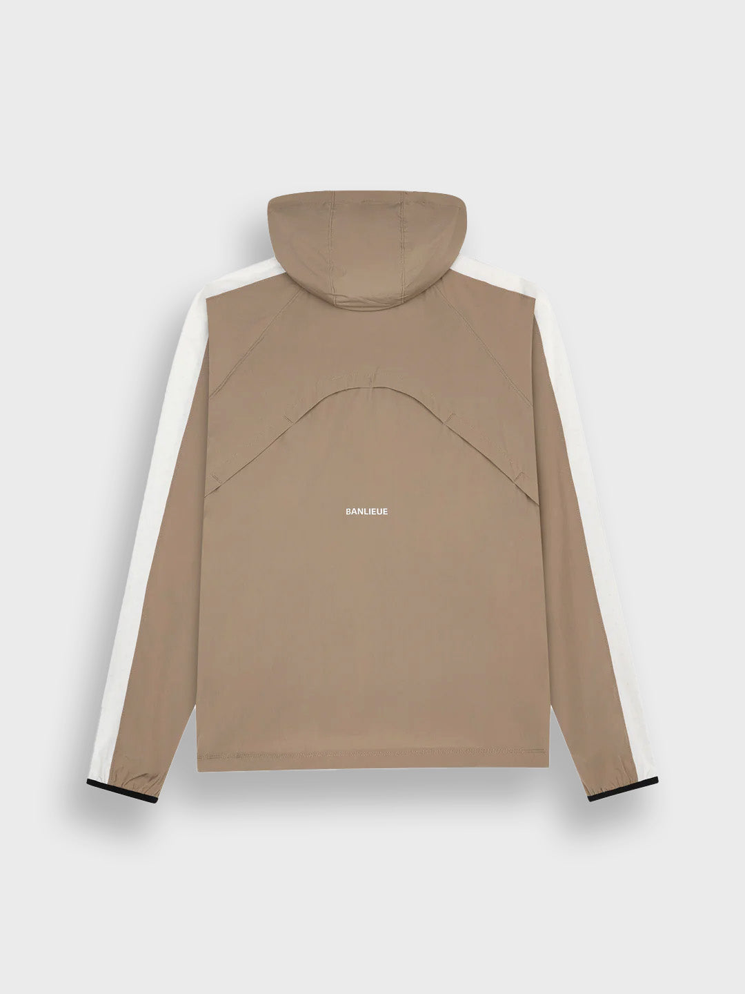 Banlieue Performance Hooded Tracktop Taupe - achterkant