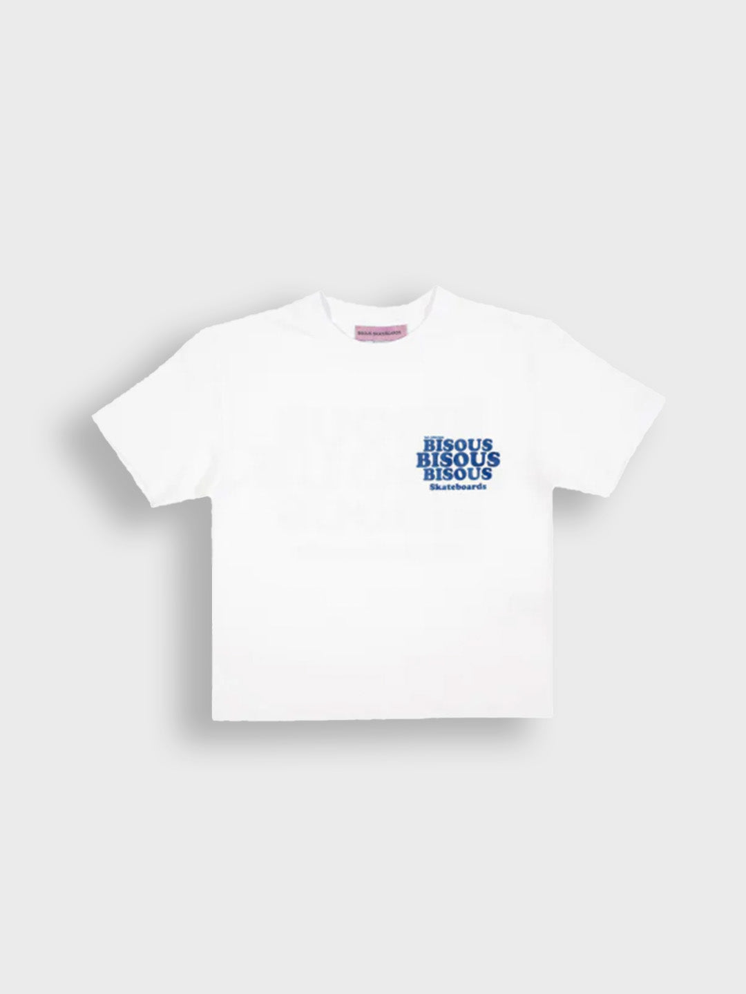 bisous skateboards kids t-shirt - white - Reloadstore