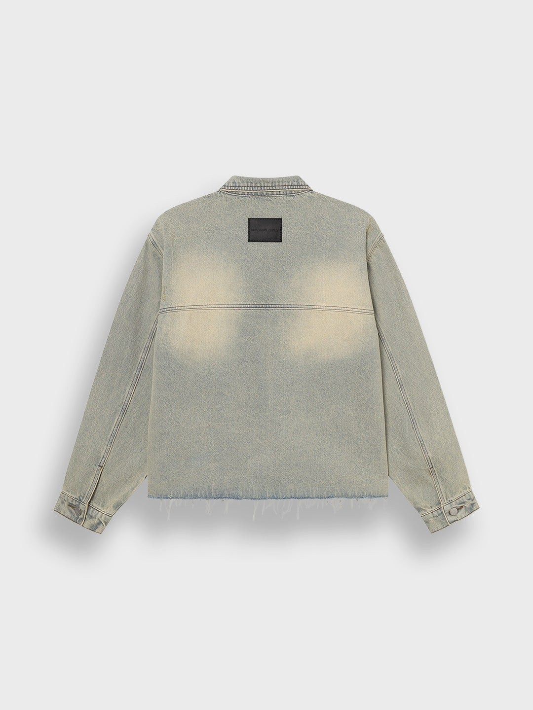 Don't Waste Culture Trenwyn Denim Overshirt Sand Pale - achterkant