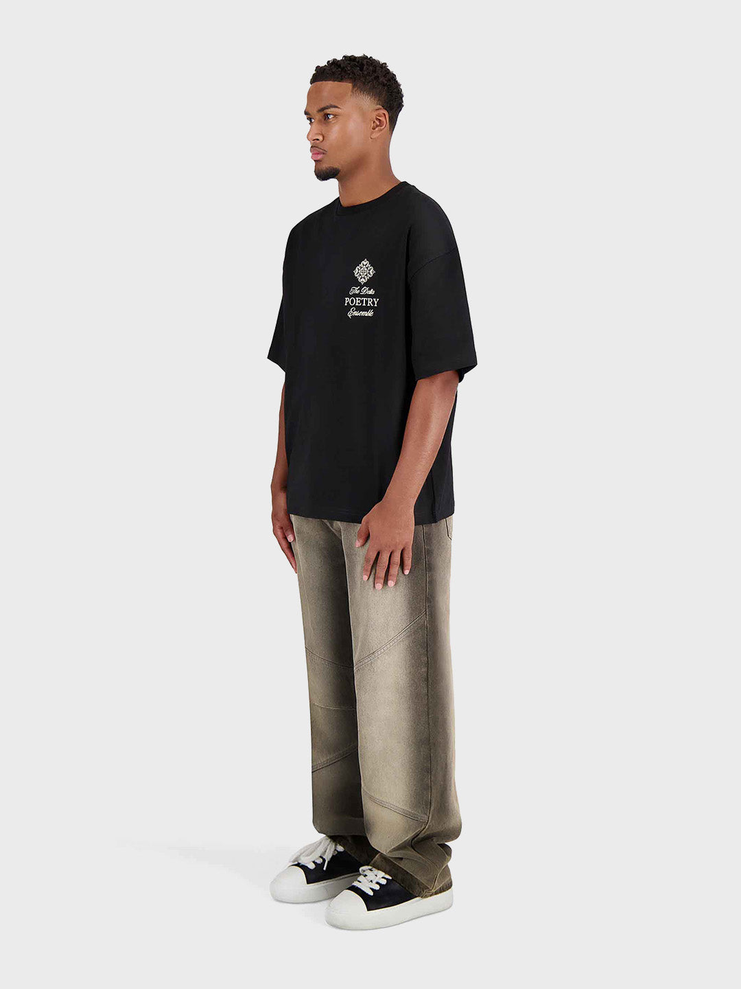 Don't Waste Culture Aradia oversized T-Shirt voor heren in zwart