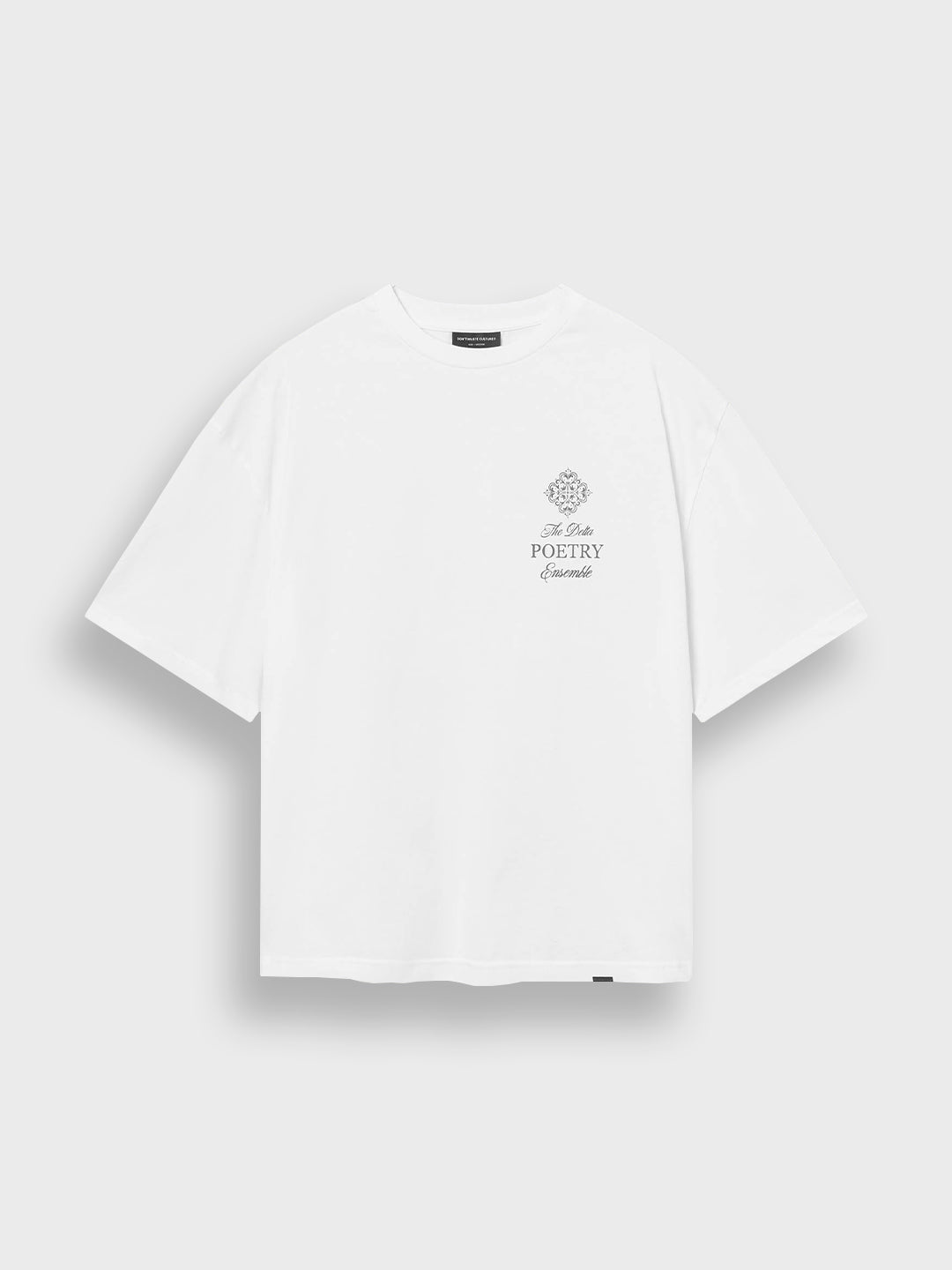 Voorkant van Don’t Waste Culture Aradia T-Shirt White met kleine borstgraphic