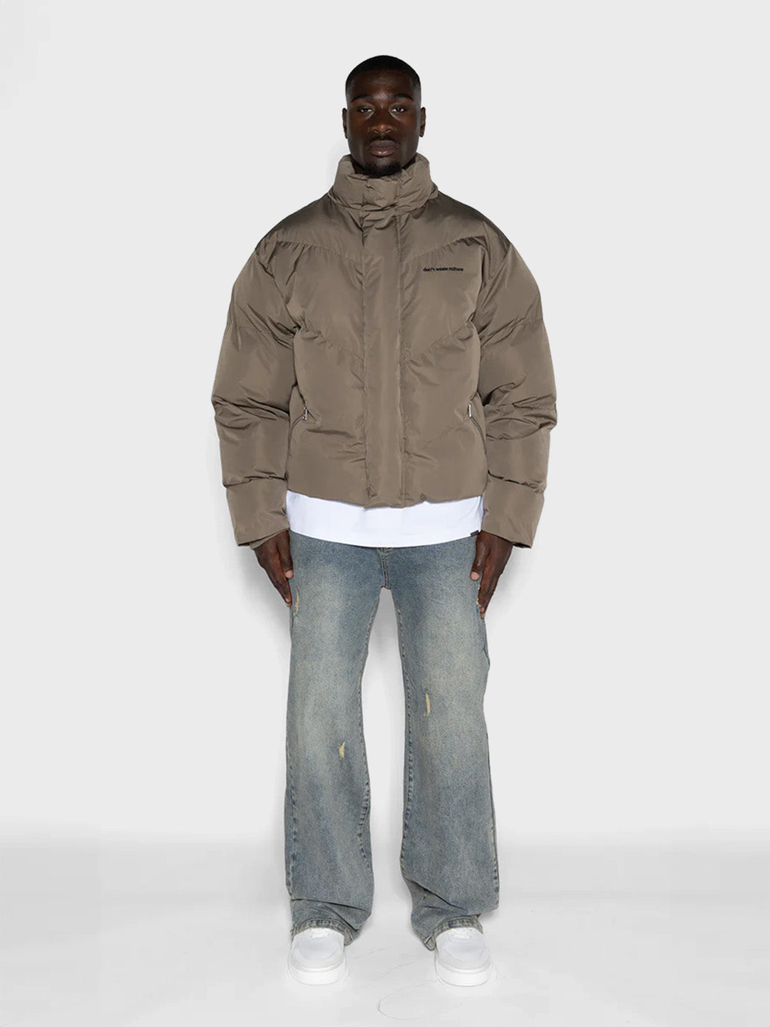 don't waste culture puffer jacket
