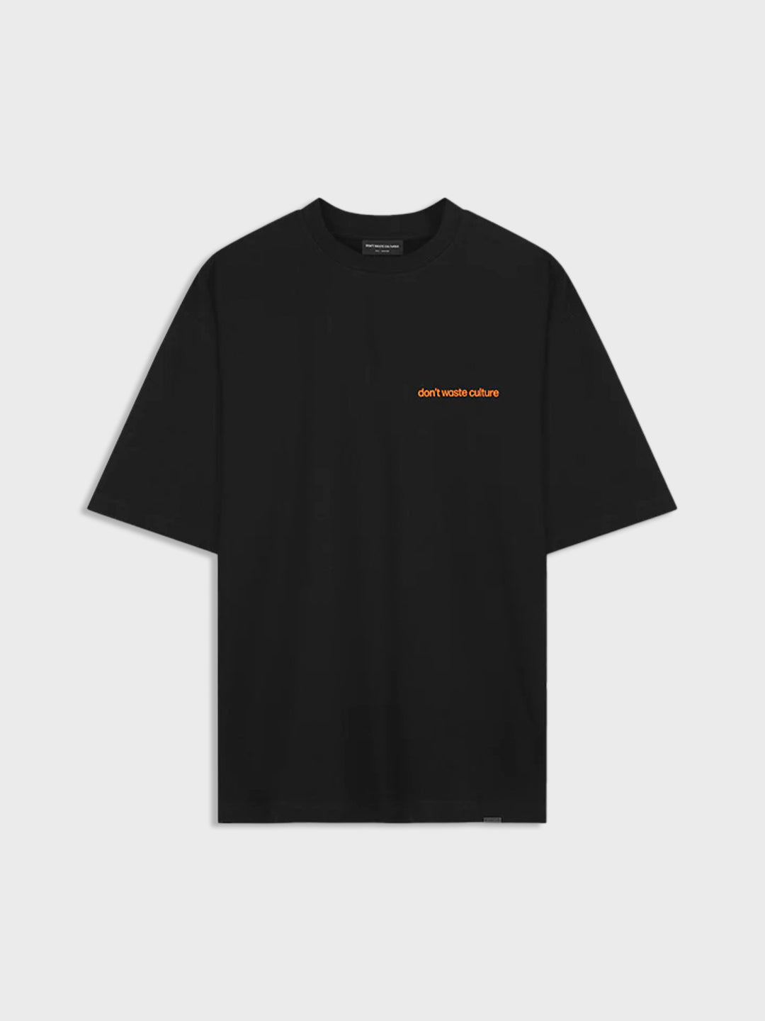 don't waste culture oversized t-shirt black