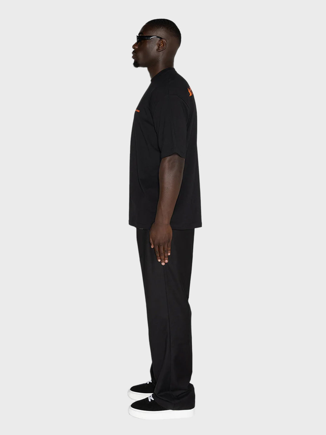 don't waste culture oversized t-shirt black