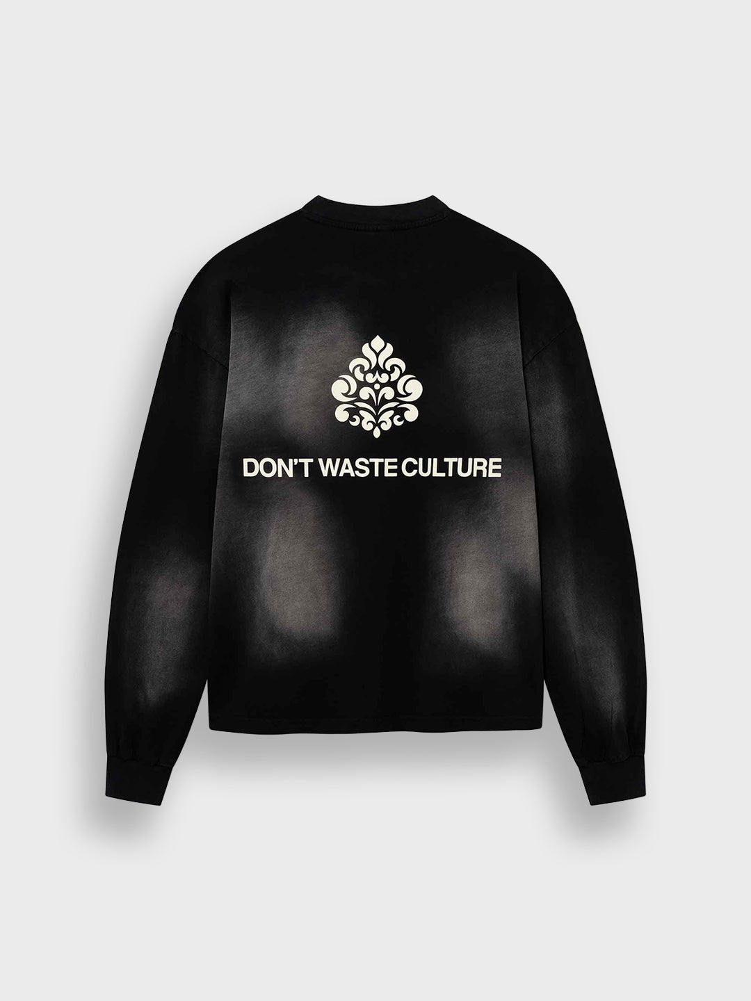 Don't Waste Culture Fade Longsleeve Black - productfoto achterkant
