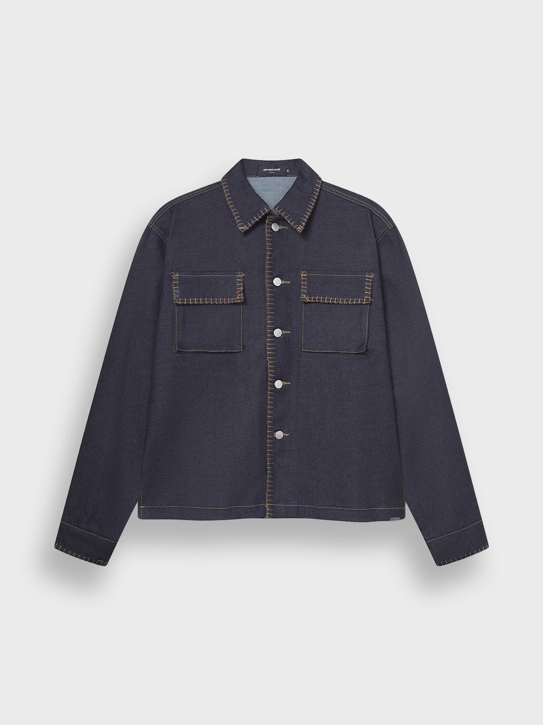 Don’t Waste Culture Malis Overshirt Raw Denim – vooraanzicht