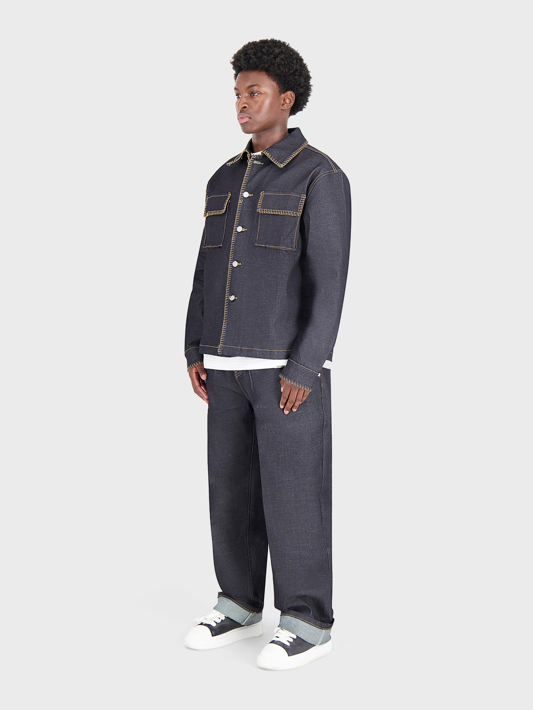 Don't Waste Culture Raw Denim overshirt - gecombineerd met bijpassende jeans