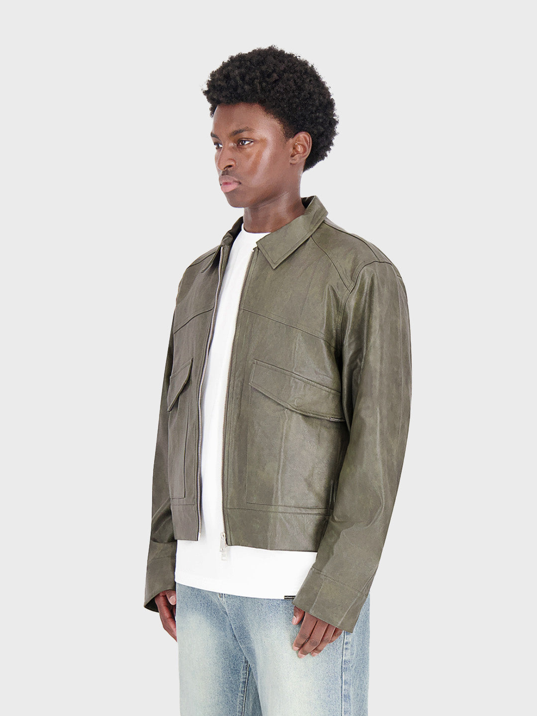 Don't Waste Culture Nerith Jacket Green - gedragen door model