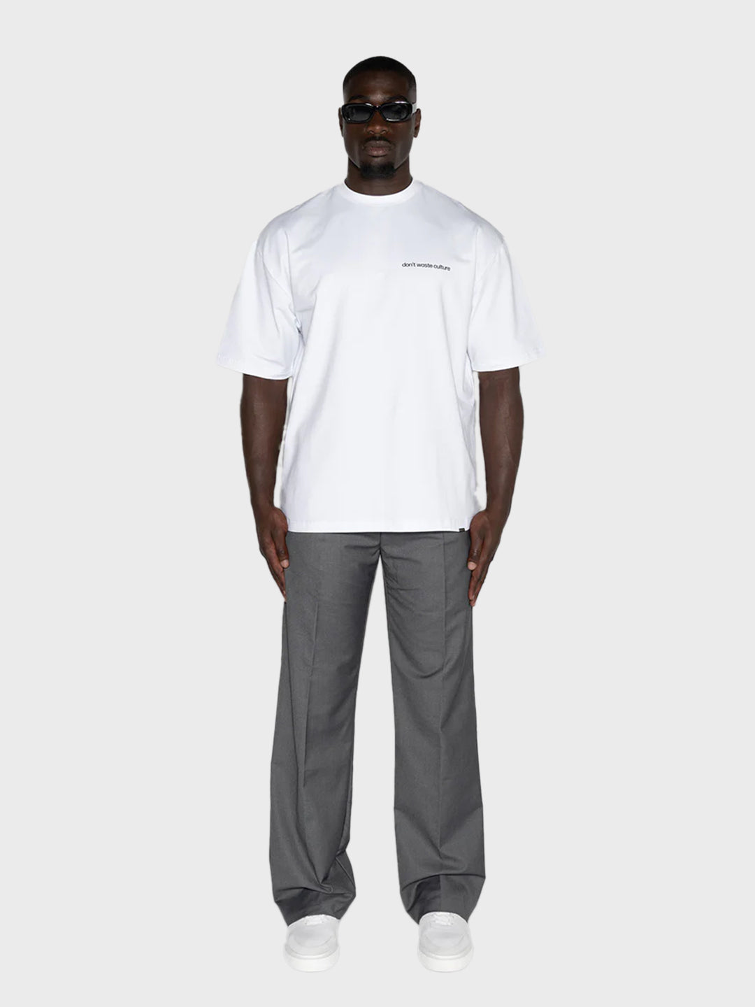 don't waste culture oversized t-shirt wit