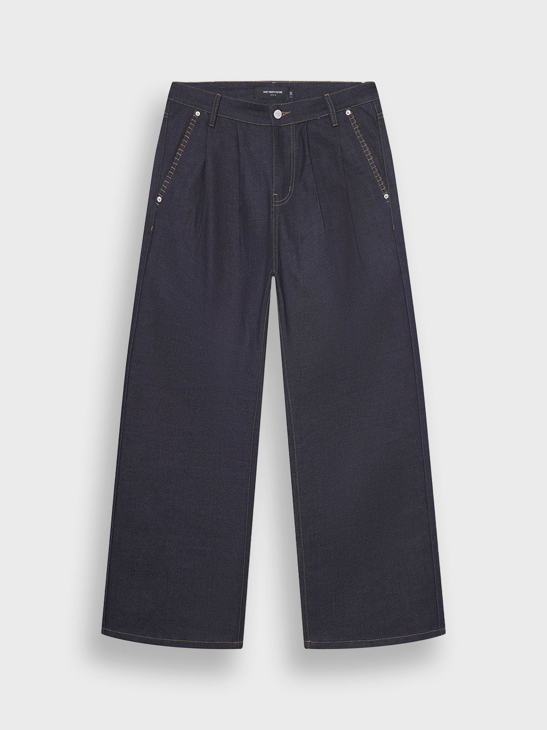 Vooraanzicht Don't Waste Culture Nizana Jeans in raw denim