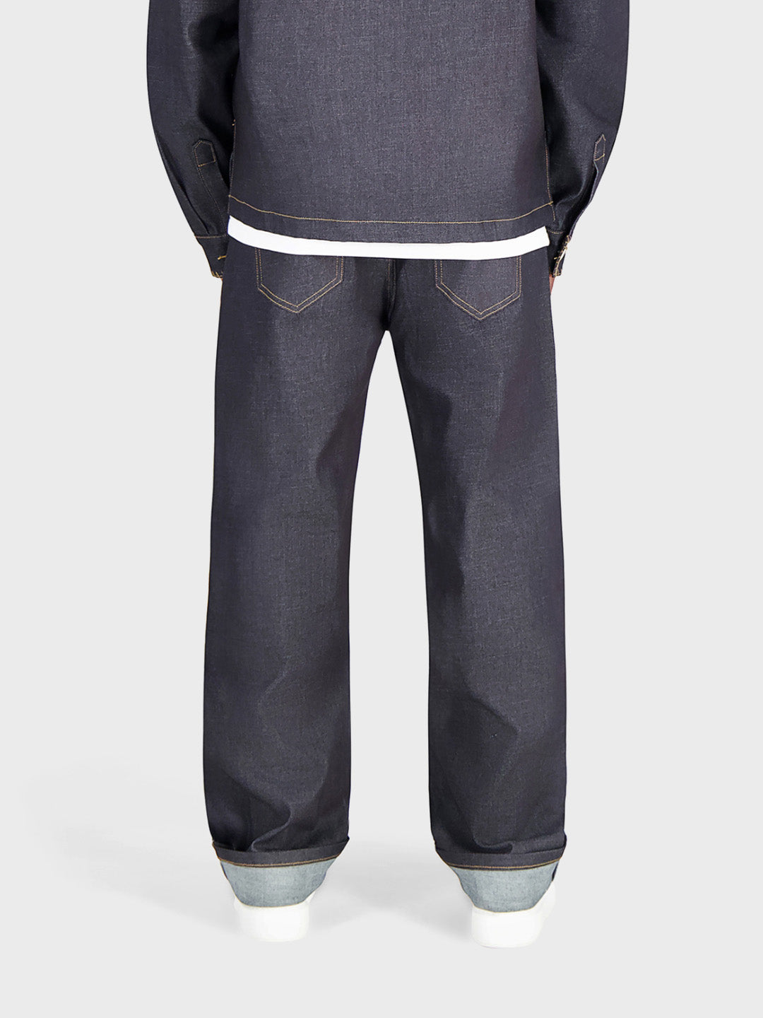Don't Waste Culture Nizana Raw Denim Jeans - achterkant