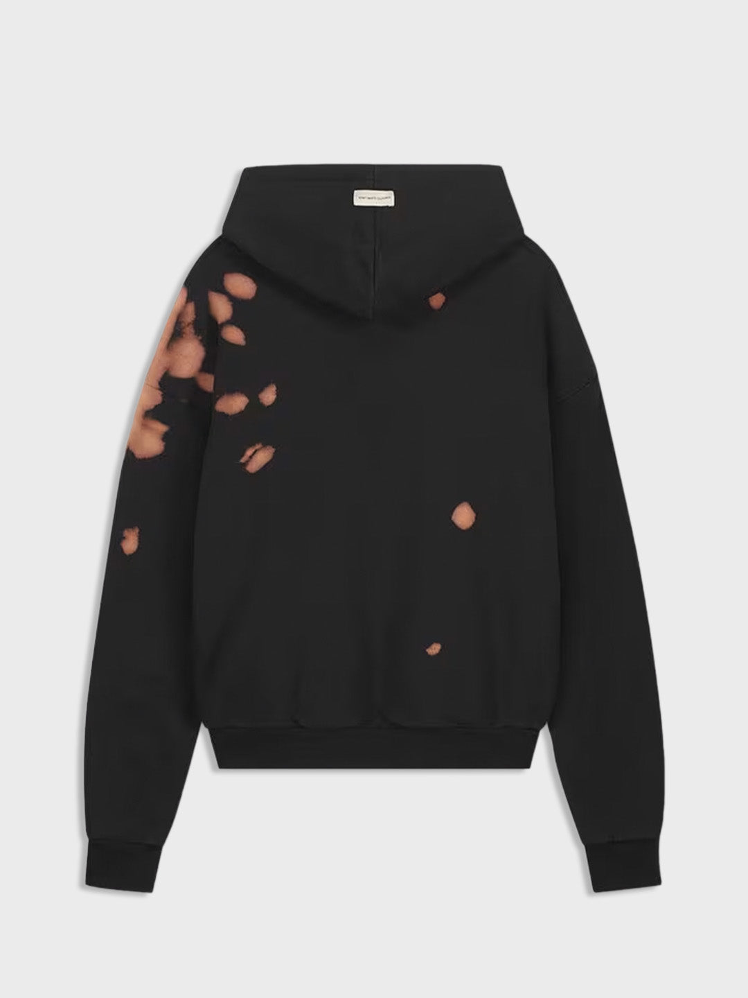 hoodie zwart bleekvlekken
