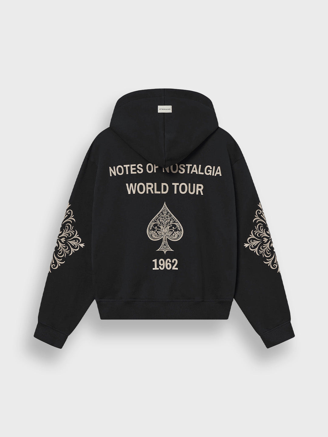 Rugzijde Don't Waste Culture Rhegan Zip Hoodie Notes of Nostalgia print