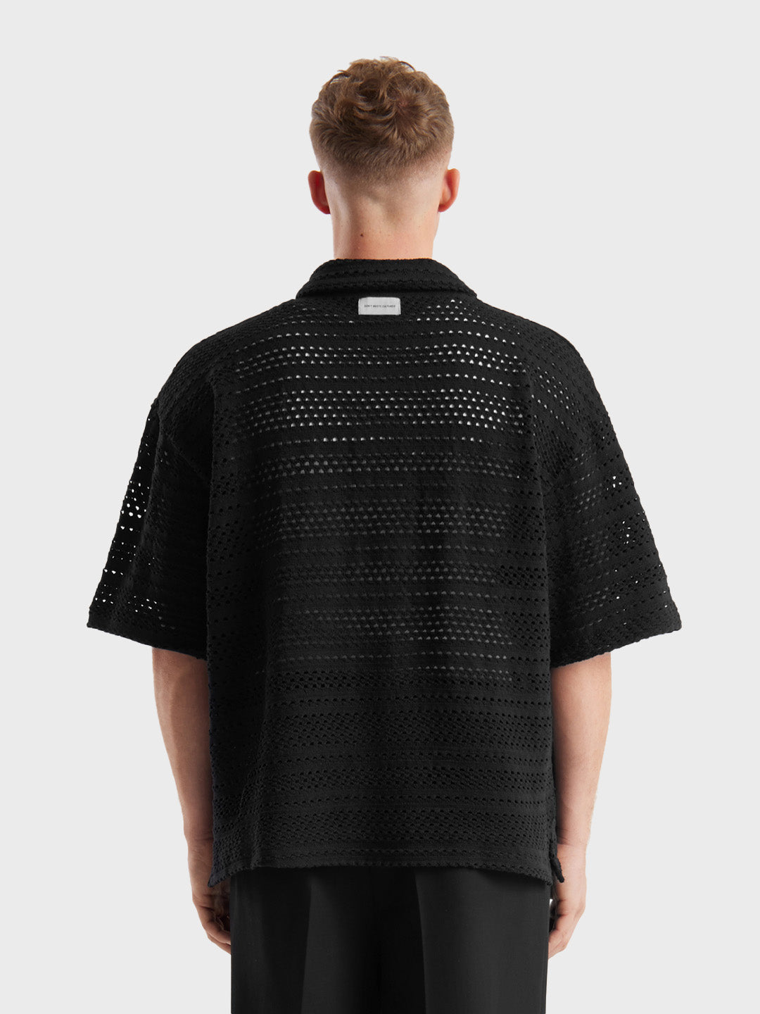 Don’t Waste Culture Rioxan Shirt Black – achterkant gedragen door model