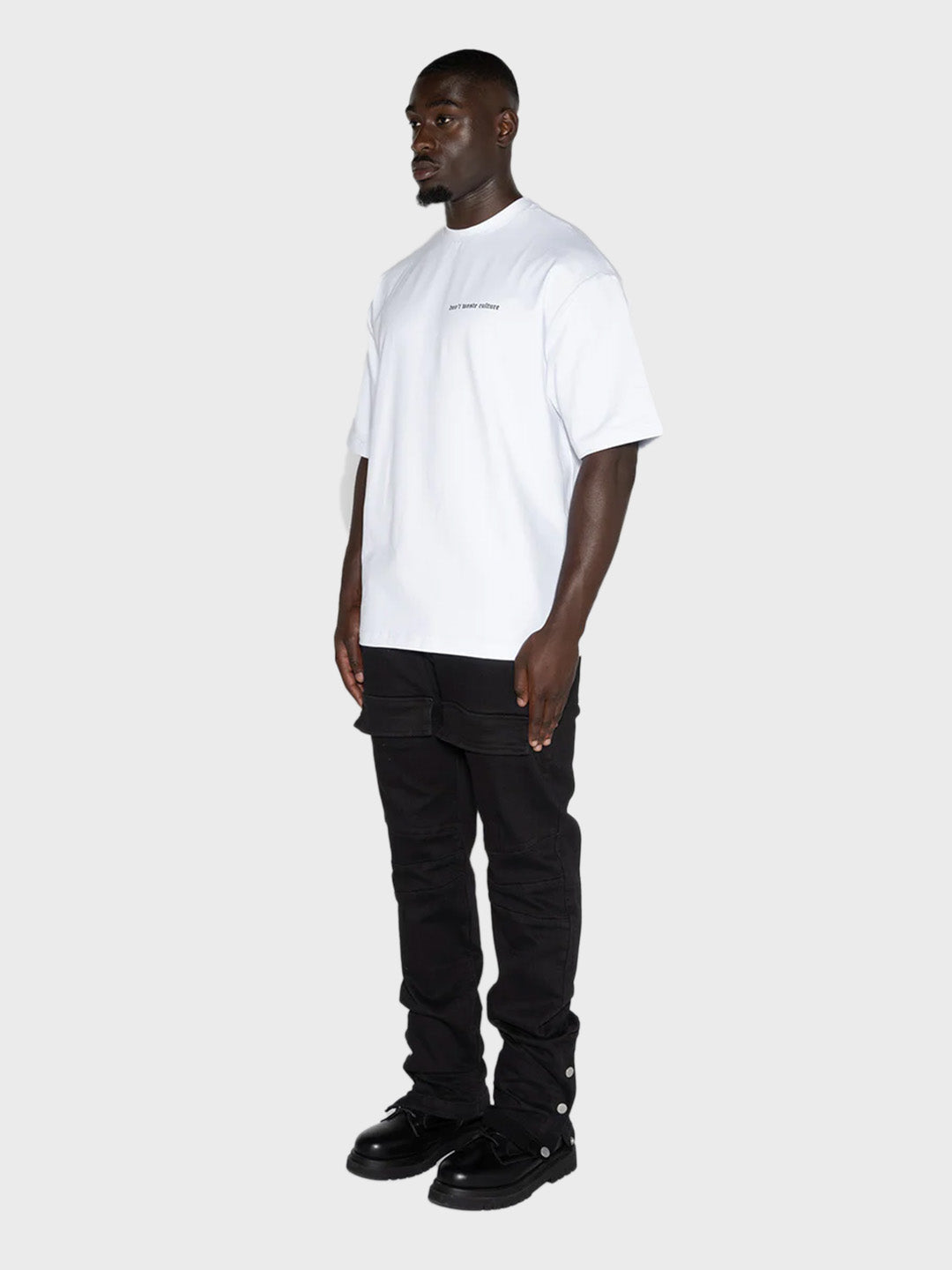 dont waste culture jeans knopen zwart