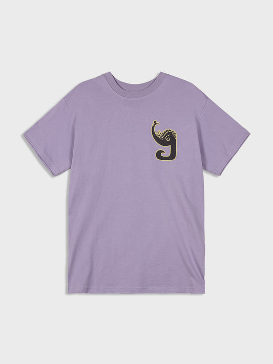 Grimey Tusker Temple T-Shirt | Violet