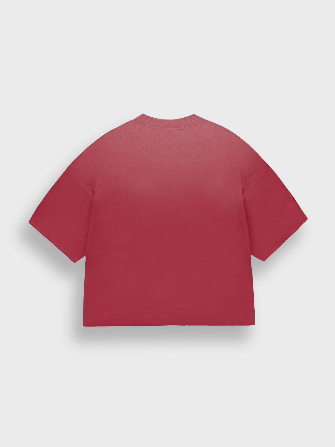 Horati Faded T-Shirt rood – achterkant, rode faded look en relaxed silhouet