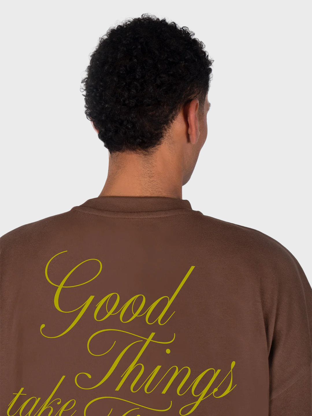 Horati oversized t-shirt bruin