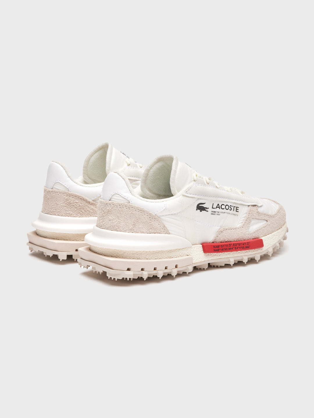 Lacoste Elite Active Sneakers | White/Red