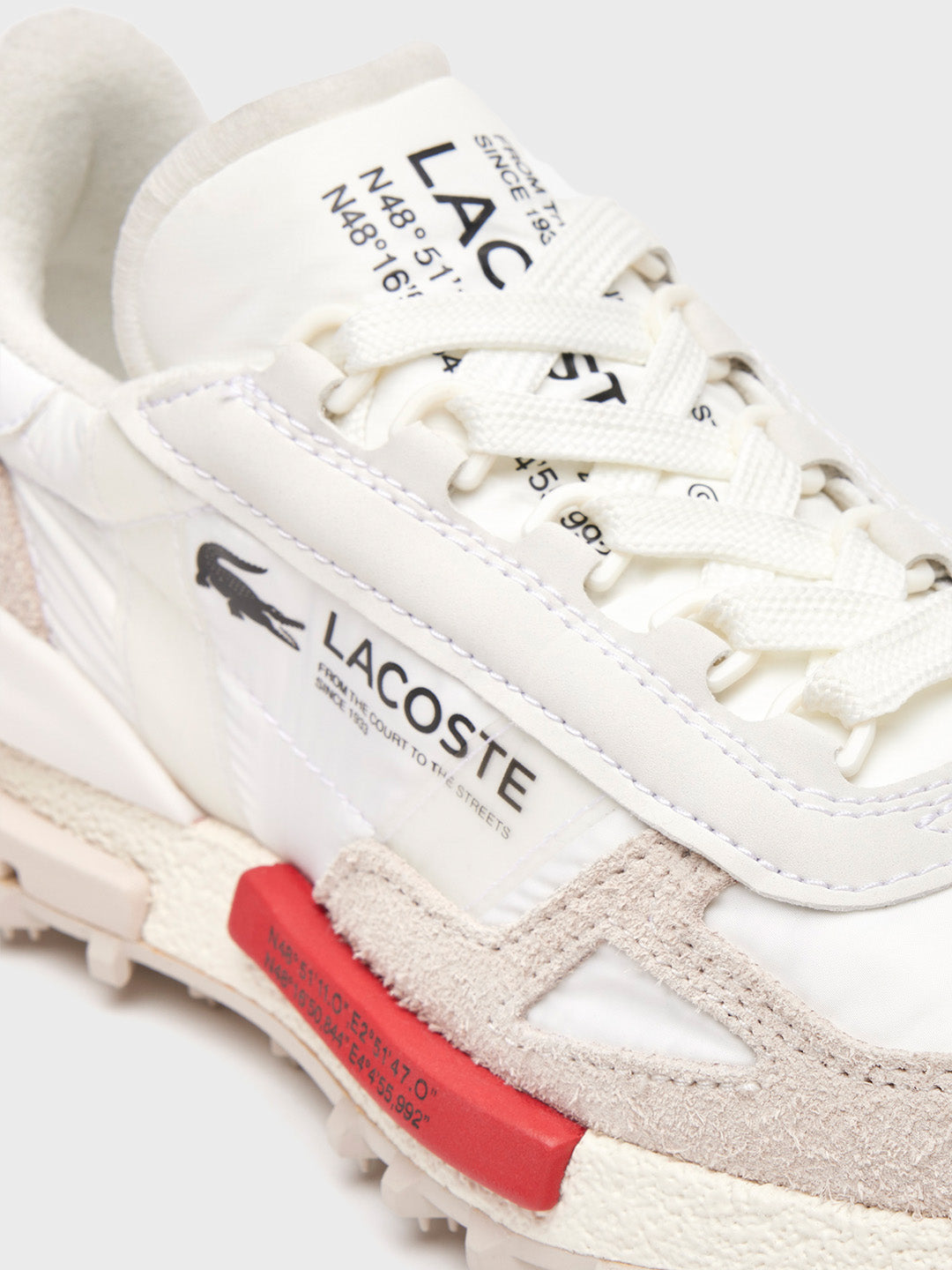 Lacoste Elite Active Sneakers | White/Red