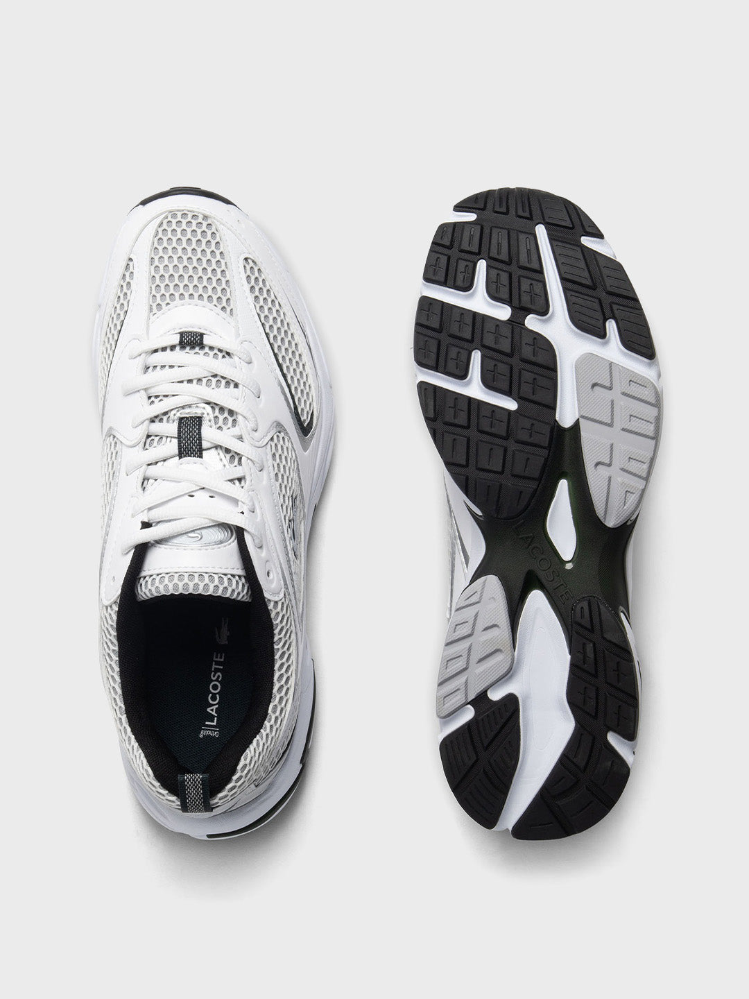 Lacoste Storm 96 Sneakers White/Dark Green - upper en zool