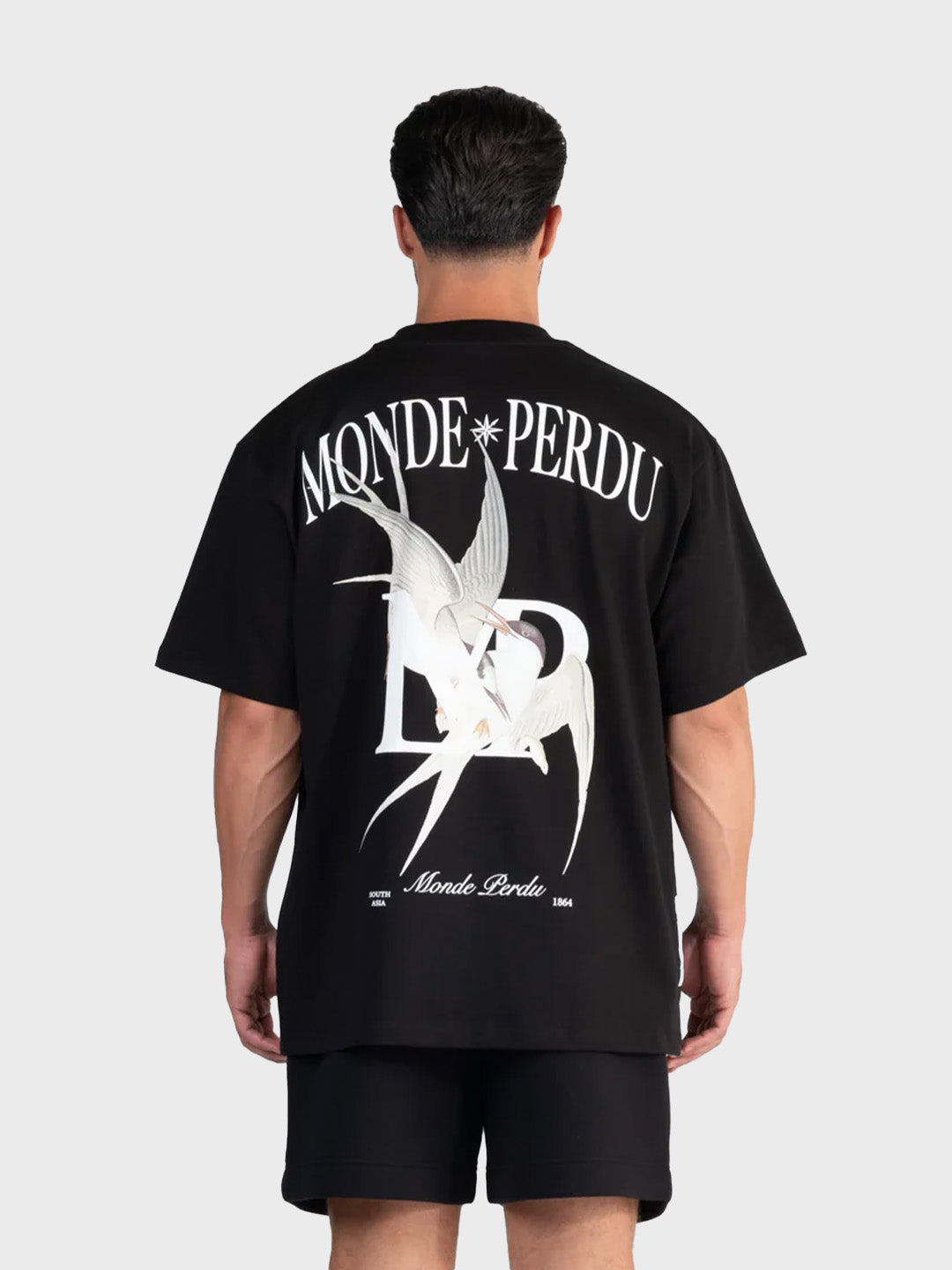 Le Monde Perdu Sterna T-Shirt Black heren oversized t-shirt rug graphic Reloadstore
