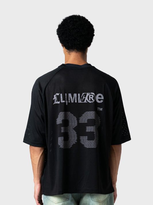 Lumi3re Mesh Wave 33 T-Shirt Black achterkant