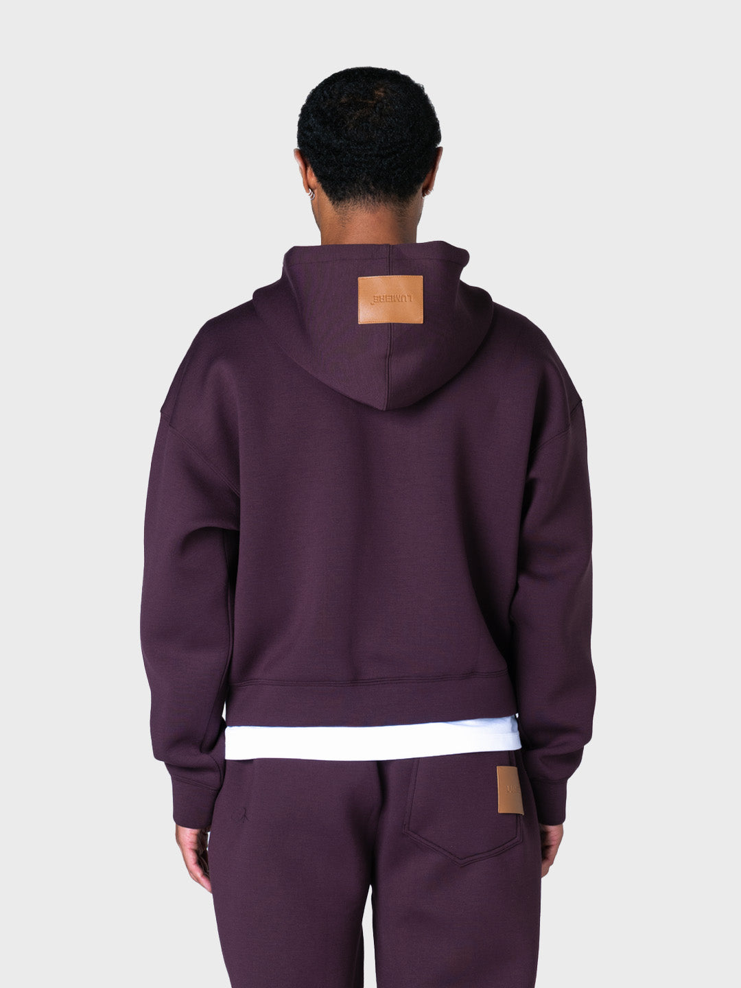 Achterkant Lumi3re Space Scuba Hoodie met capuchon patch