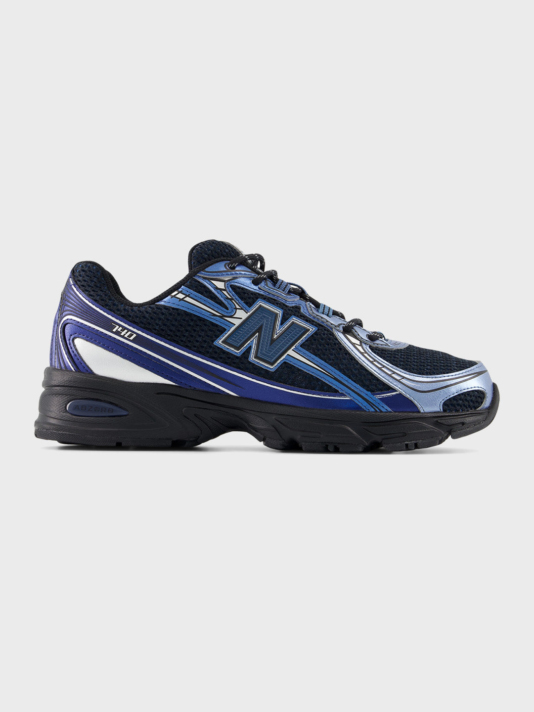 New Balance 740 sneakers Shoreline Blue zijaanzicht