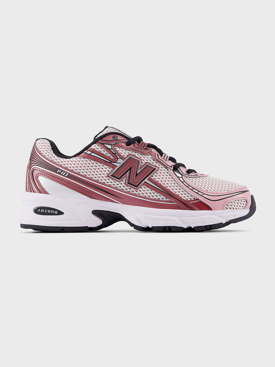 New Balance 740 Sneakers Washed Burgundy (U740PG2) - zijkant