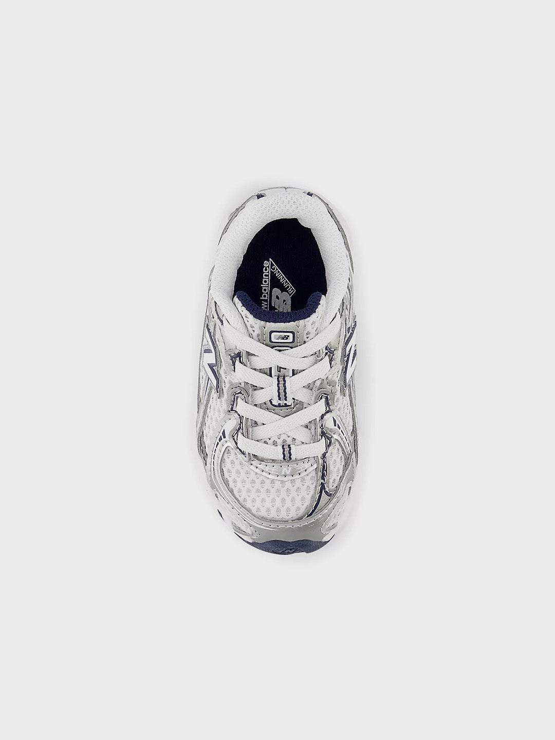 New Balance 740 kinderschoenen White/Navy – bovenaanzicht