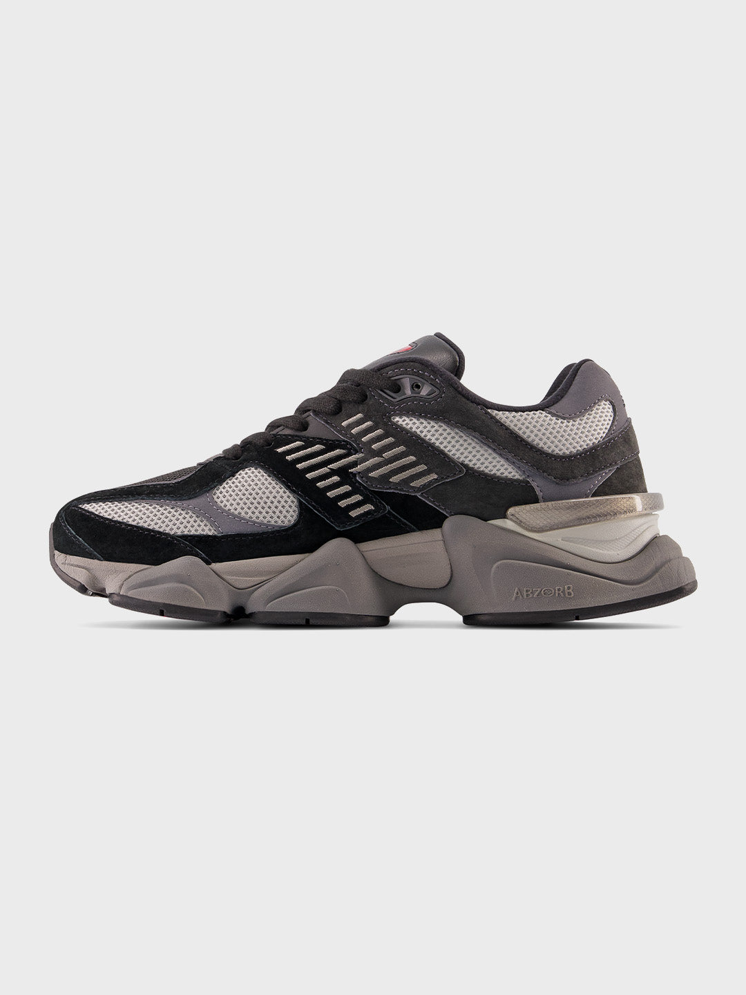 Binnenste zijaanzicht van de NB 9060 sneaker in Black/Castlerock