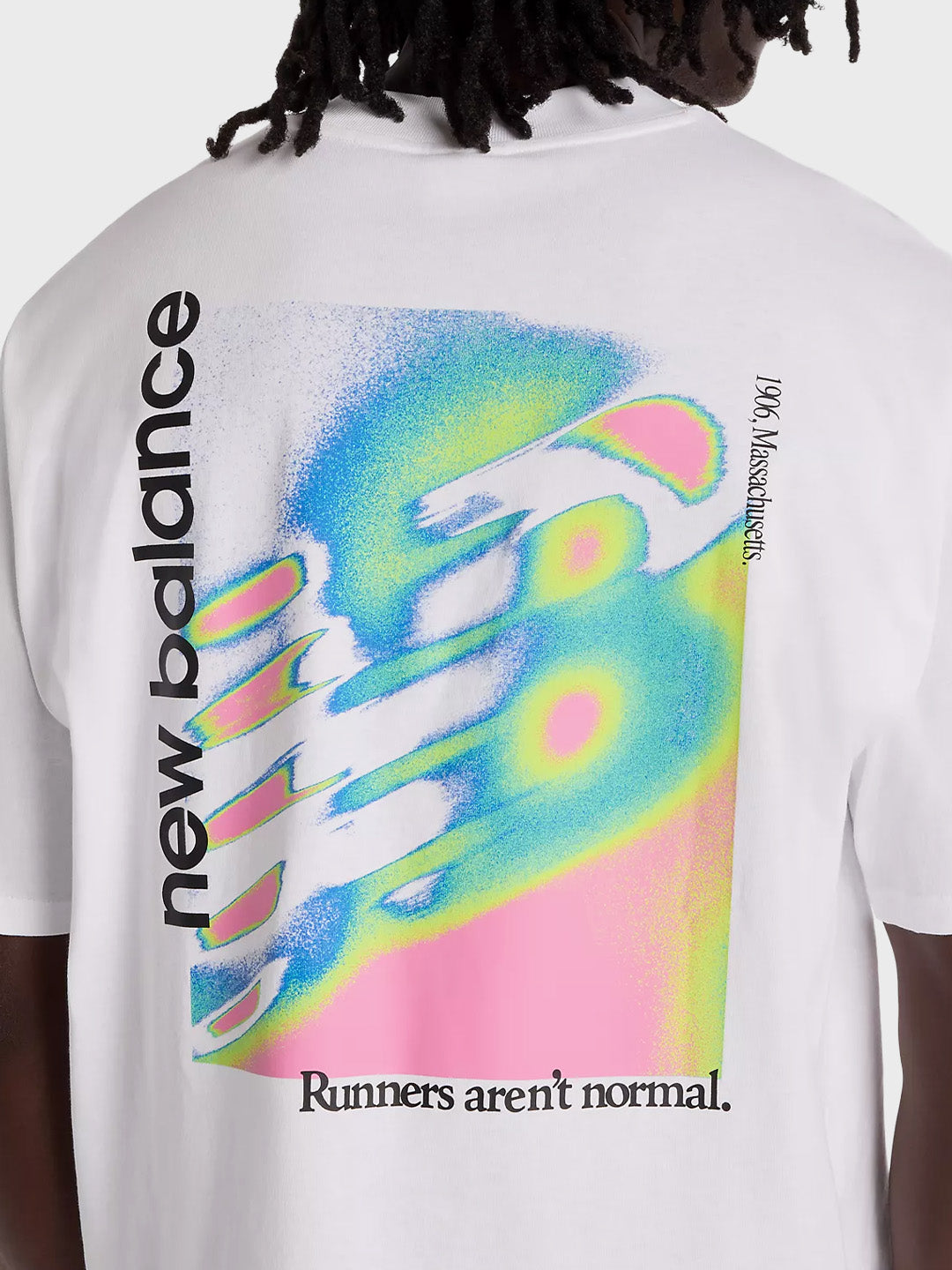 New Balance Heat Map T-Shirt White - close-up graphic
