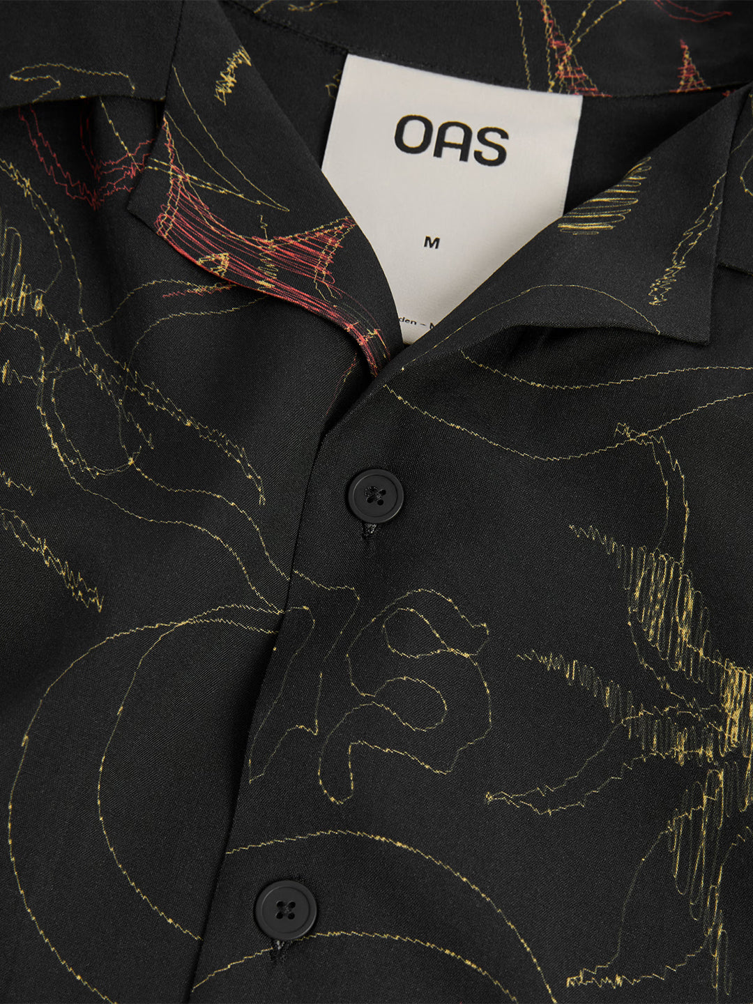 OAS Romantique Rocco Shirt Black - close-up