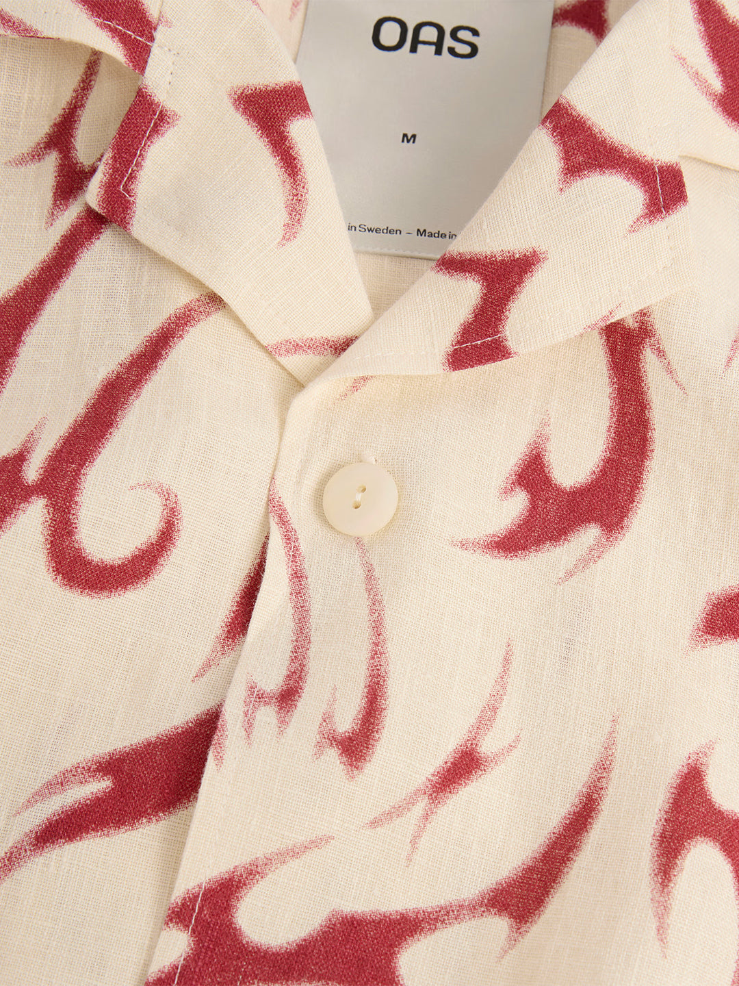 OAS Tribalo Cuba Shirt Red - close-up