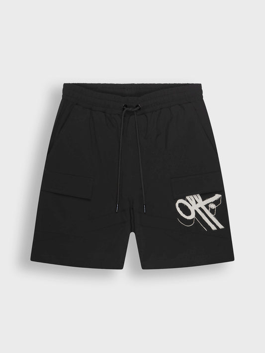 Zwarte Off The Pitch Element Shorts – productfoto voorkant