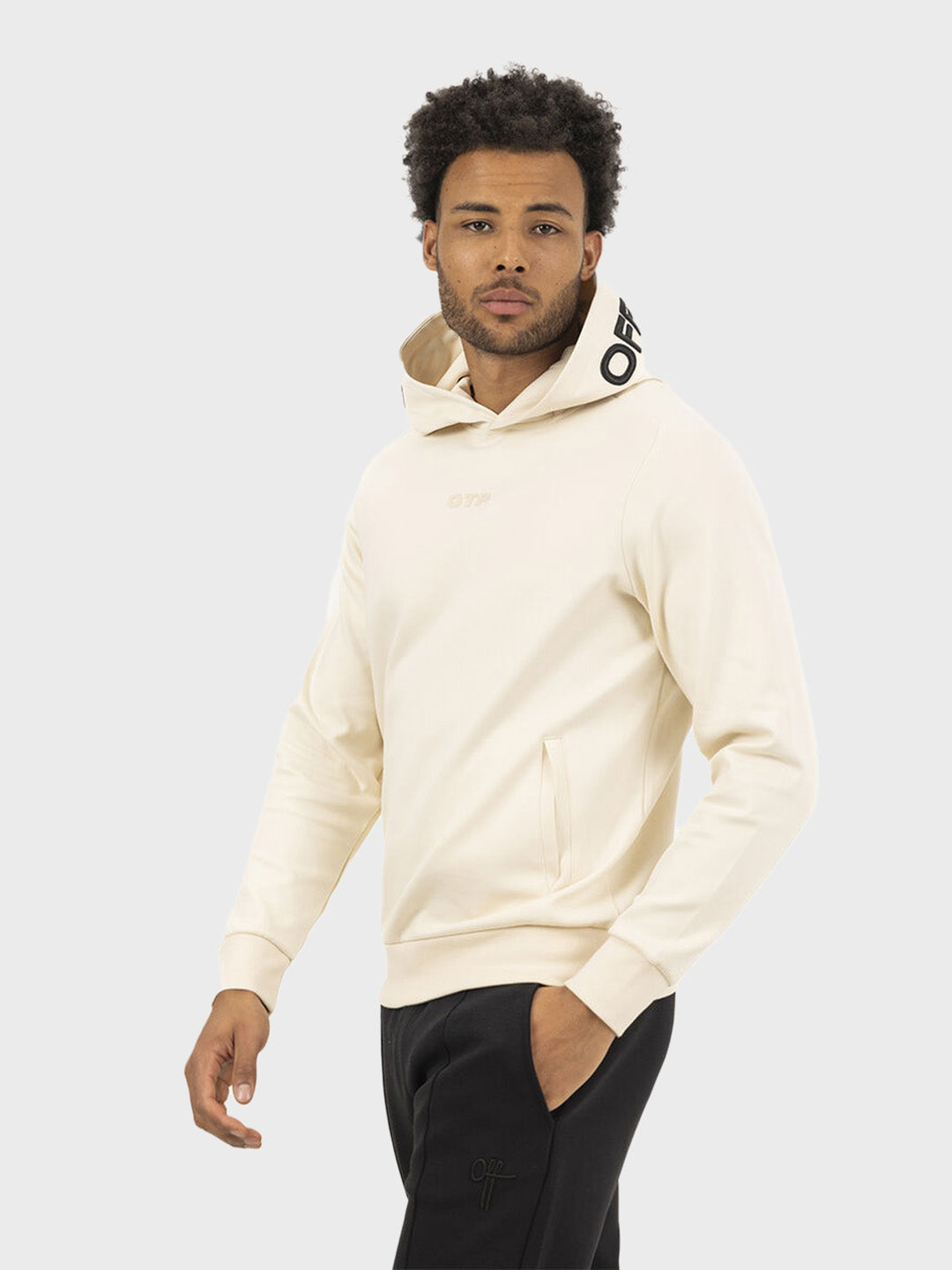 hoodie heren beige