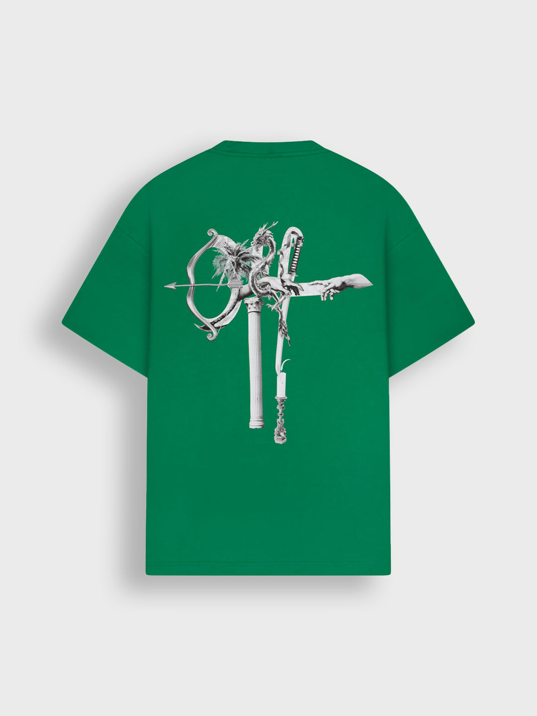 off the pitch loose fit t-shirt green - reloadstore