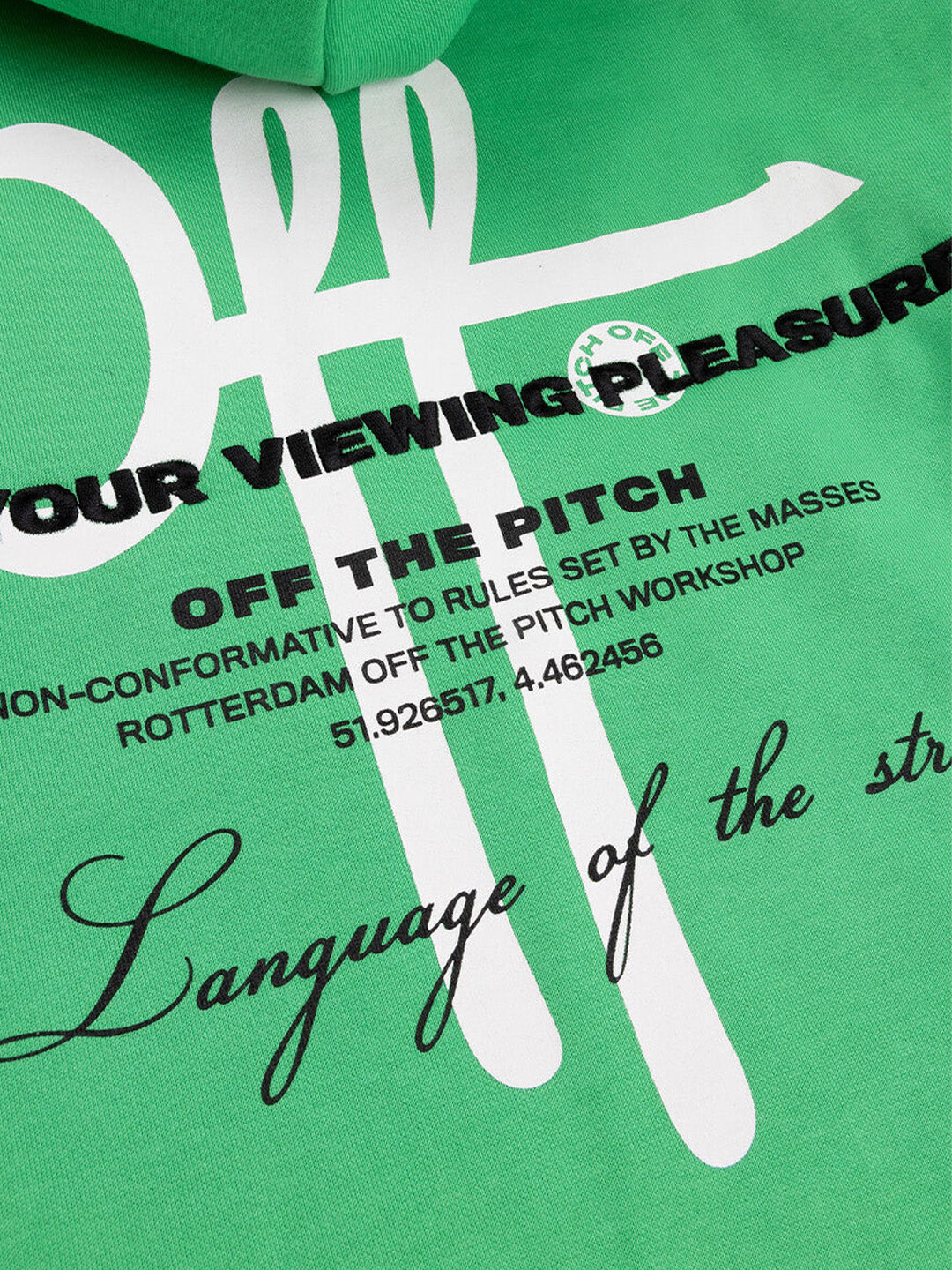 off the pitch hoodie