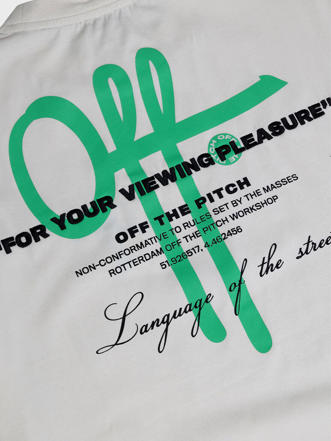 off the pitch t-shirt
