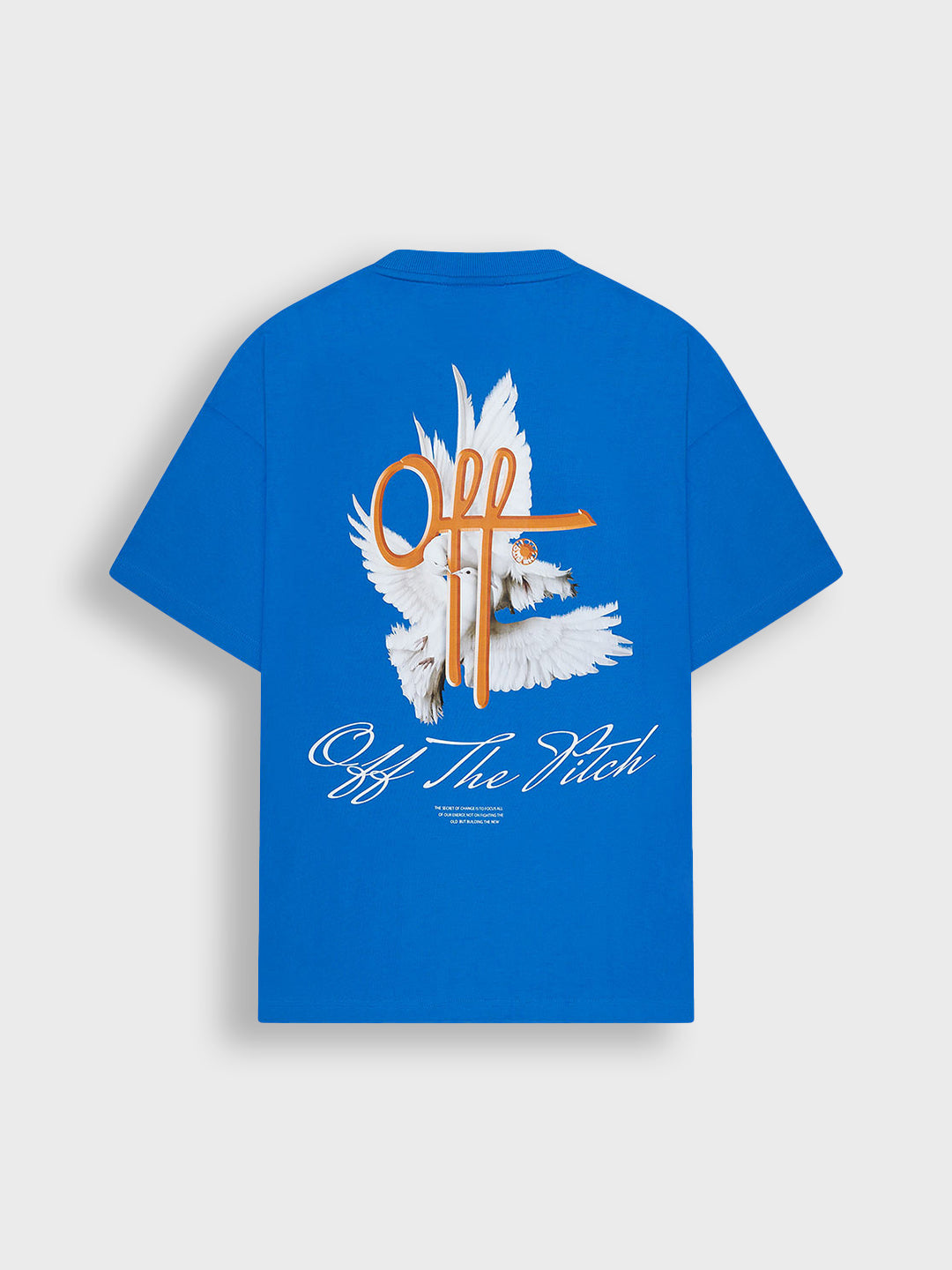 Off The Pitch Rebirth T-Shirt in blauw – achterkant