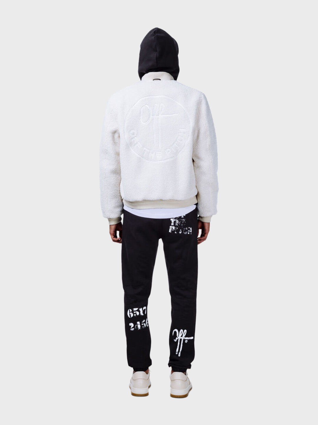 Off The Pitch Reversible Bomber Jacket | Black/Beige