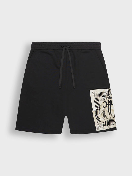 Off The Pitch Temple Shorts | Black