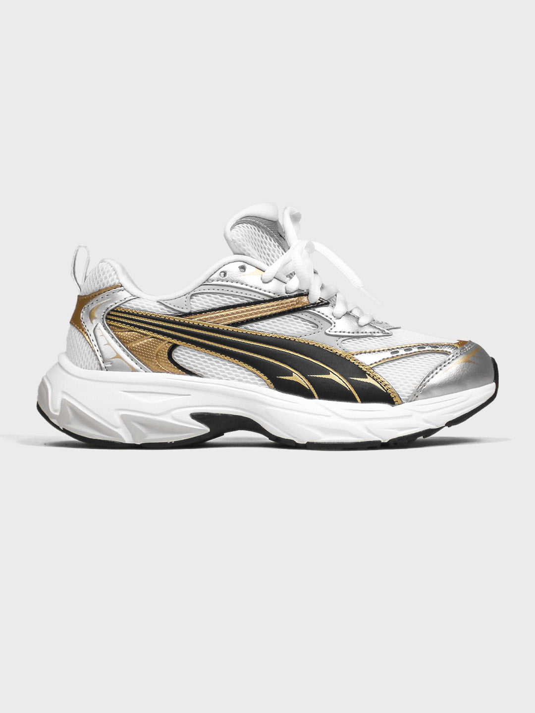 Puma gold white shoes Clearance